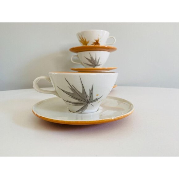 Vtg Ben Seibel Iroquois Harvest Time Informal True China, Teacups & Saucer X 4 - Picture 2 of 10